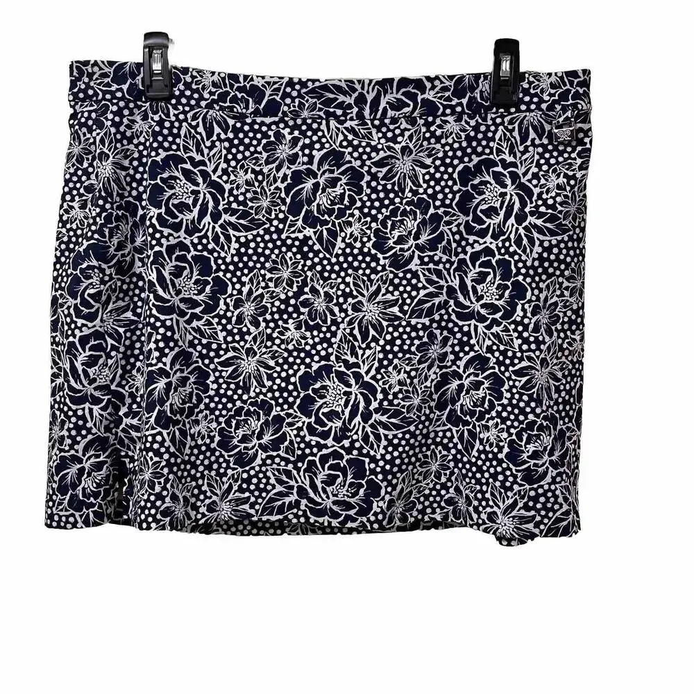 Rafaella Comfort Skort Women’s Size XXL Navy & White Pickleball Golf Tennis